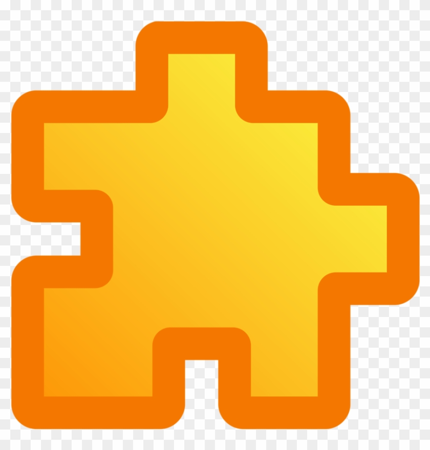 Yellow, Puzzle, Fat, Piece - Puzzle Icon #1109980