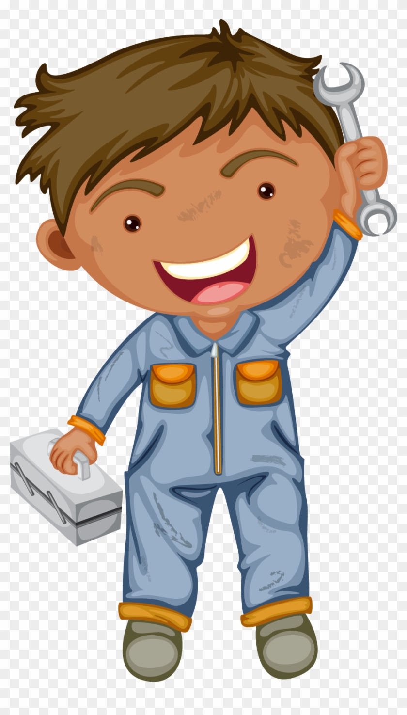 Labor Day Labour Day International Workers Day Clip - Cartoon Characters  Engineer Psd - Free Transparent PNG Clipart Images Download