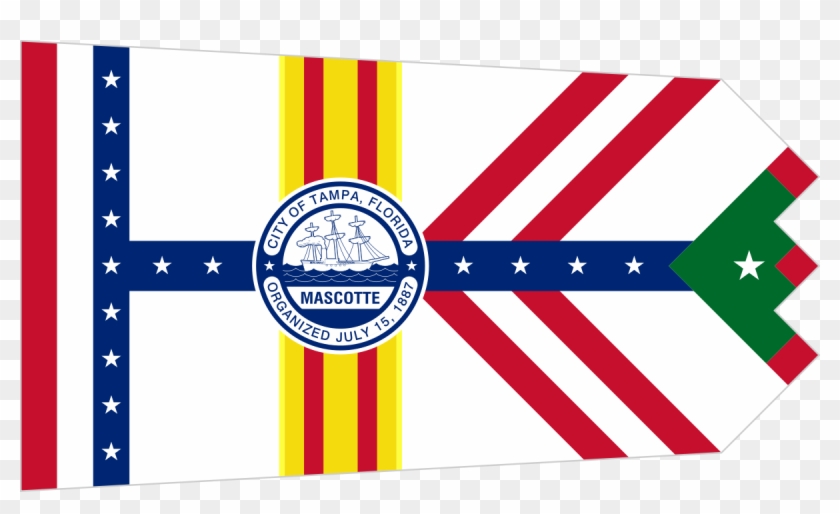 Adopted On July 1st, 1930, It's Meant To Represent - City Of Tampa Flag #1110054