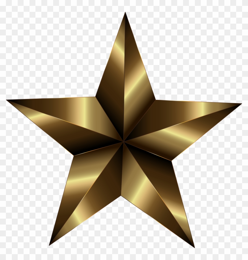 Prismatic Star 20 By @gdj, Prismatic Star 20, On @openclipart - Star Gold Metallic Png #1110142
