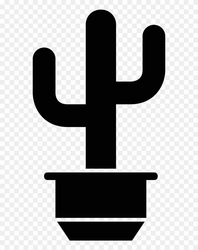 Yard Pot With Saguaro Cactus Comments - Cactus Logo Png #1110211