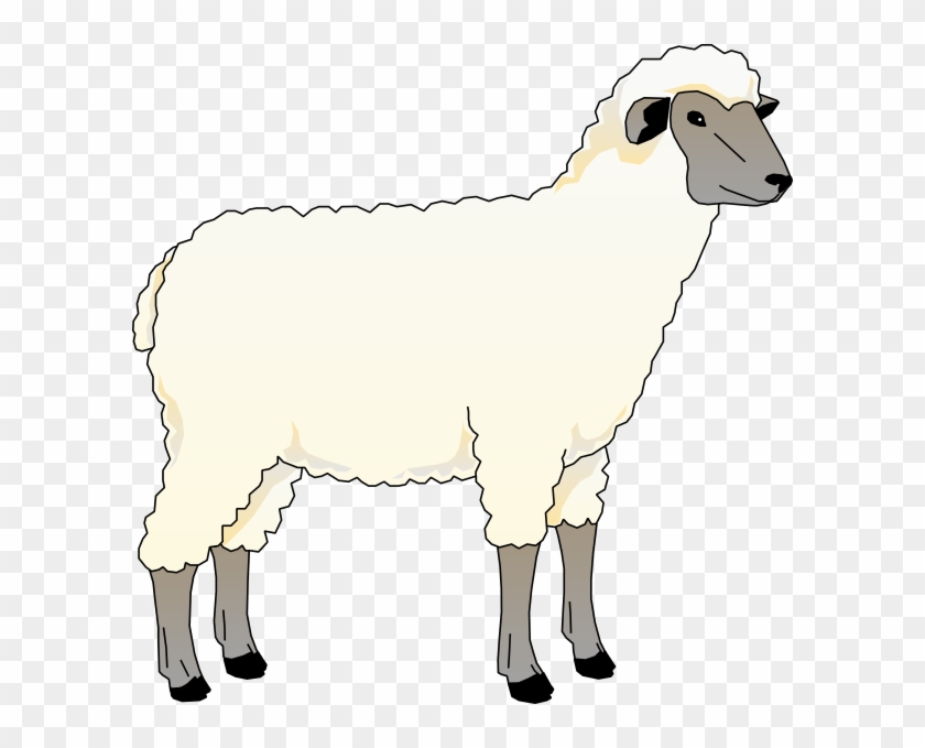 Sheep Ewe Clip Art Free Vector / 4vector - Animated Picture Of Sheep #1110218