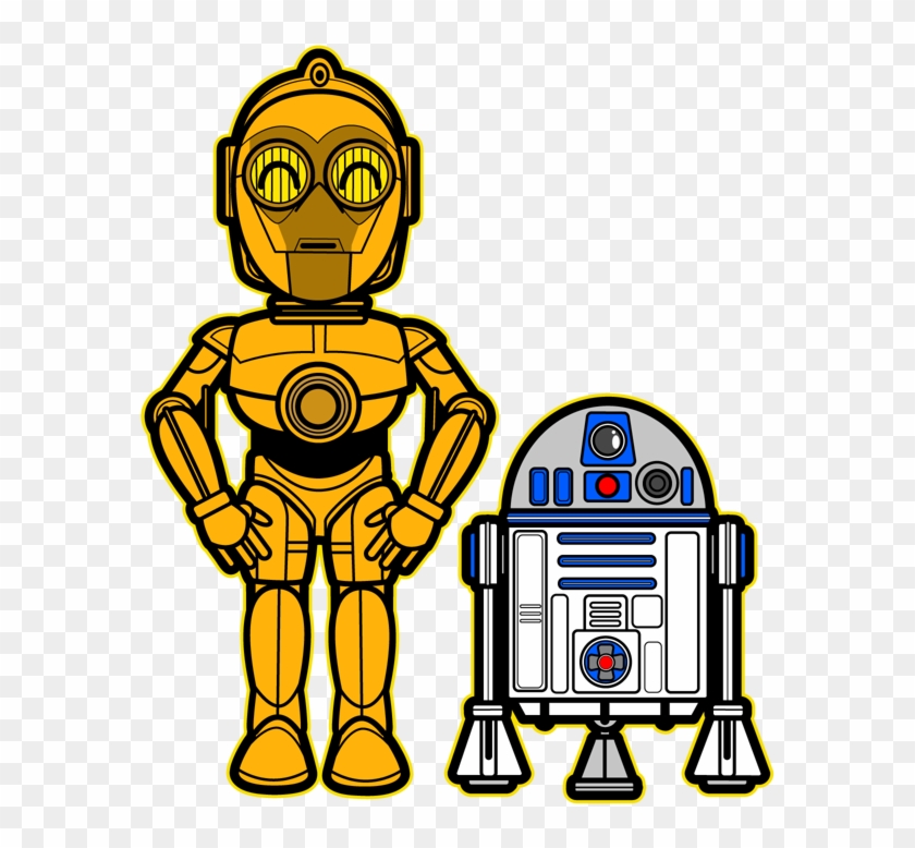 Luke Skywalker Clipart C3po - Kawaii Star Wars #1110380