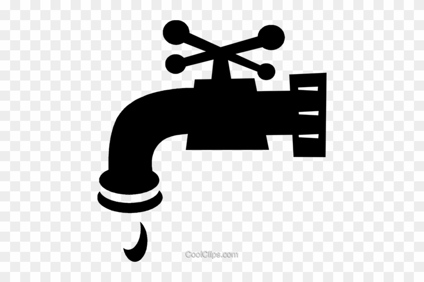 Leaky Faucet Royalty Free Vector Clip Art Illustration - Torneira Vetor Png #1110421