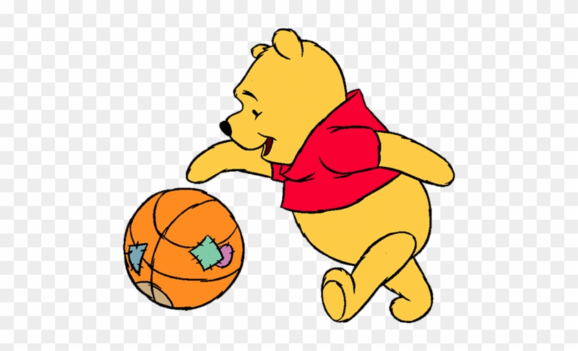 Winnie The Pooh Clipart House - Winnie The Pooh Playing Basketball #1110677