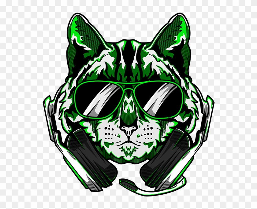 Cat Gaming Logo Png #1110902