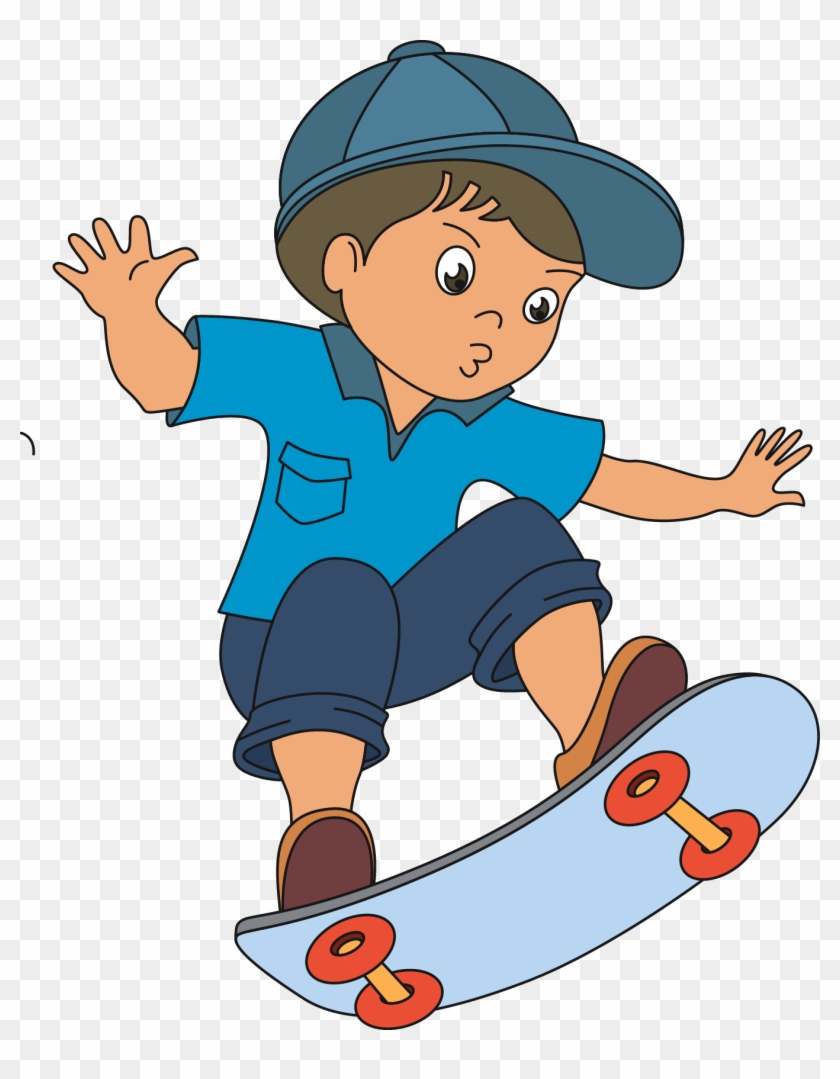Skateboarding Child Roller Skating - Skateboarding Child Roller Skating #1110907