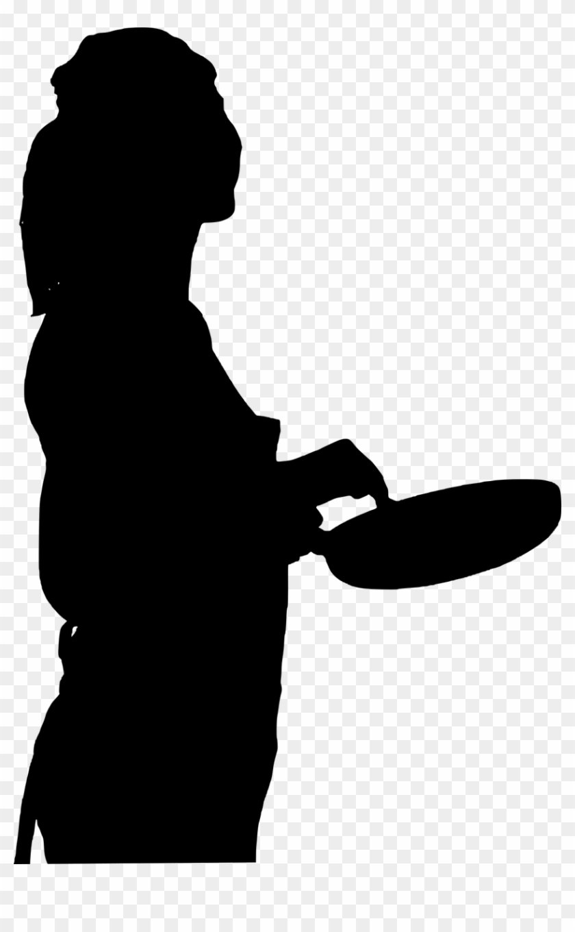 Silhouette Cooking Chef Clip Art - Cooking Silhouette #1110947