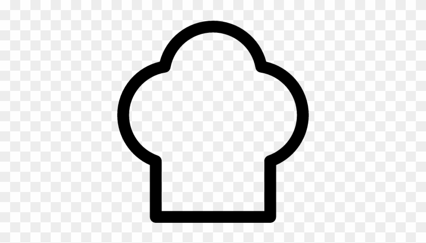 Chef Hat Vector - Chef Hat White Icon #1110954