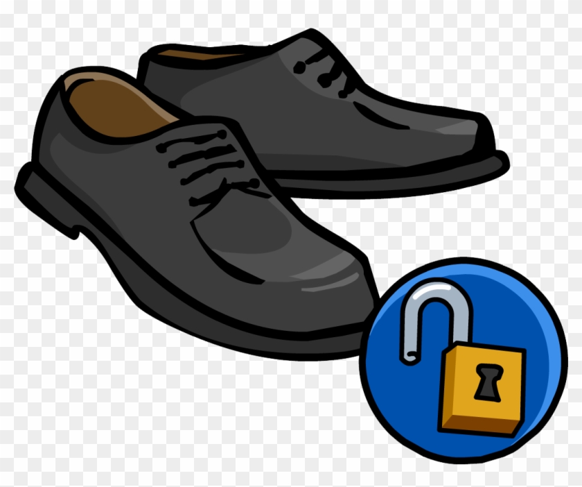 Blackdressshoesunlock - Club Penguin Dress Shoes #1110979