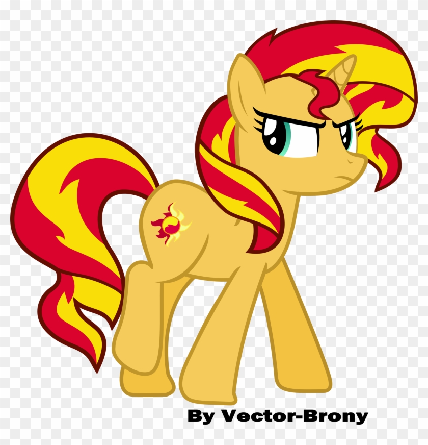 Sunset Shimmer Walking Away By Vector-brony - My Little Pony Sunset Shimmer Pony #1110995