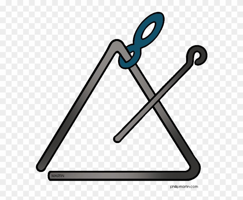Triangle Clip Art - Triangle Instrument Coloring Pages #1111082