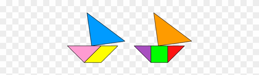 Tangram Two Boats - Triangle #1111087