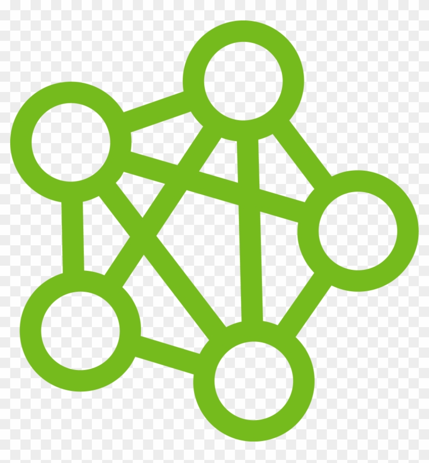 Connected Nodes Icon Representing Community Building - Transport #1111111