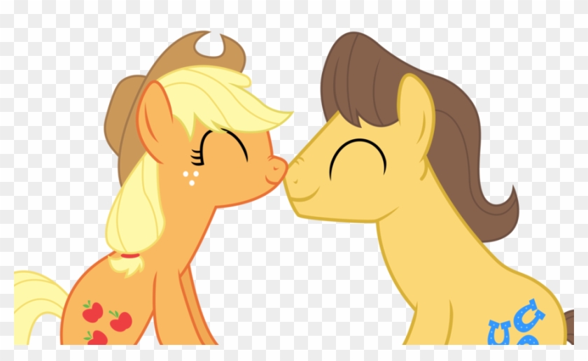 Caramel And Applejack - Mlp Applejack And Caramel Vector #1111189