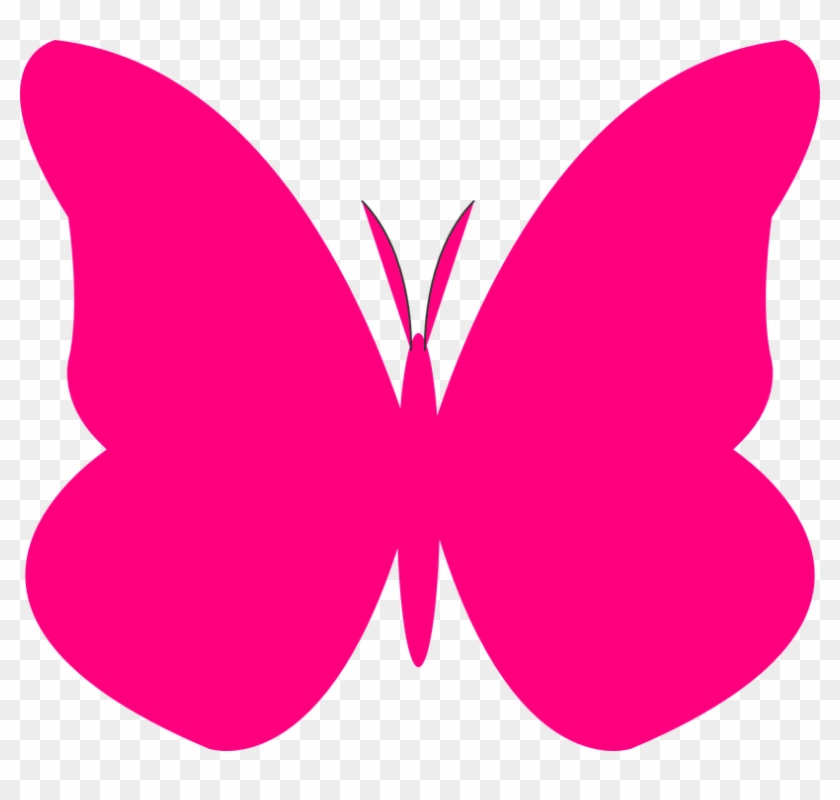 Clip Art Butterfly Pink #1111205