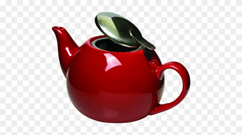 Cast Iron Teapot - Primula 4-qt. Stovetop Tea Kettle, Red #1111308