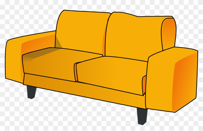 Pin Sofa Clipart Sala With Sofa Sala - Couch Clipart #1111382
