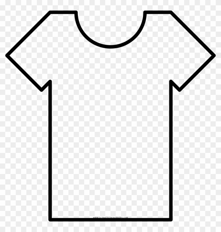 Preschool T Shirt Coloring Page Blank Outline Tee Printable - Tshirt Coloring Page #1111450