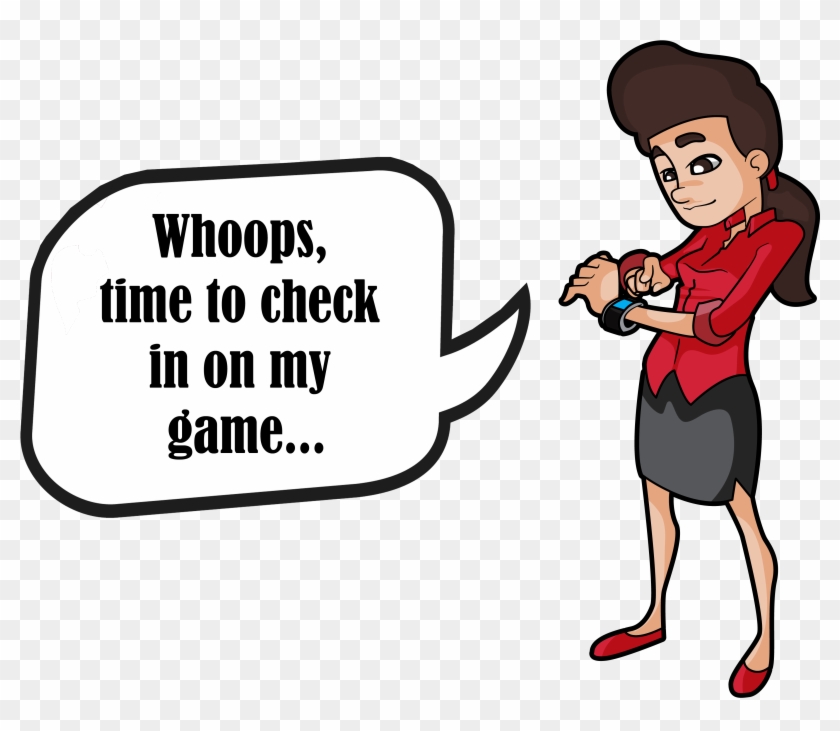 A Woman Checks Her Alarm, Which Reminds Her To Check - Cartoon #1111562