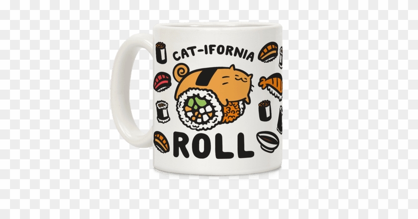 California Cat Roll Coffee Mug - T-shirt #1111573