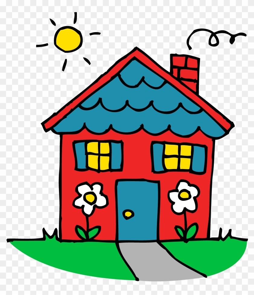 Clipart Of Cottages, Greenhouse And Transparent Address - บ้าน การ์ตูน #1111584