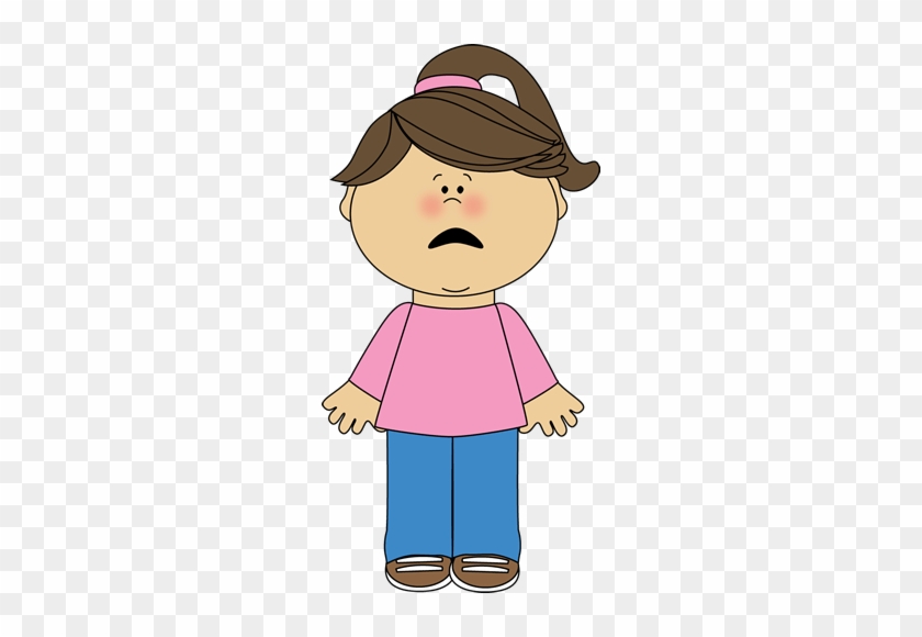 Scared Clipart - Sad Girl Face Clipart #1111743