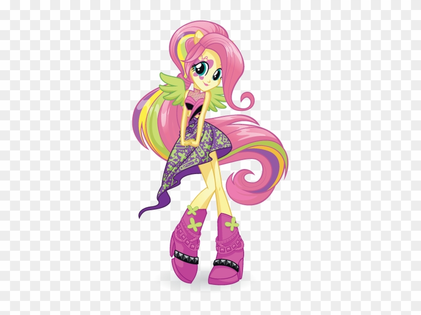 When It Really Counts, She Conquers Her Stage Fright - My Little Pony Equestria Girls Rainbow Rocks Fluttershy #1111782