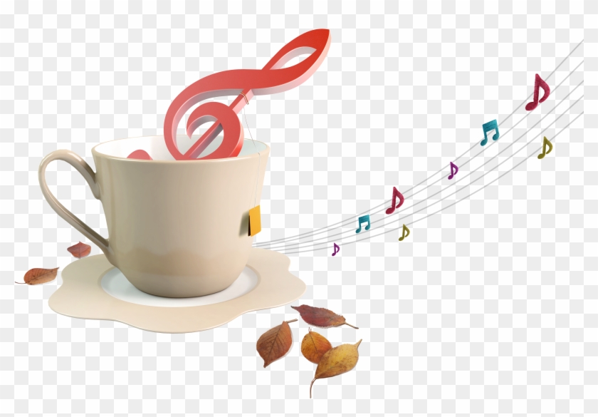 Musical Note Staff - Coffee Music Png #1111943