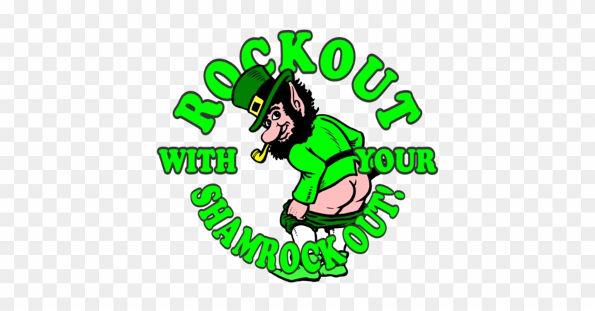 Rock Out With Your Shamrock Out T-shirt - Irish Leprechaun #1111996