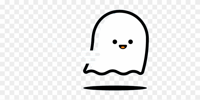 Cute Ghost Lines - Cute Ghost Png #1112067