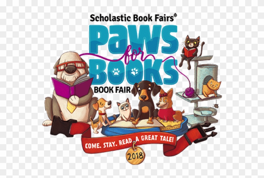 The 2018 Paws For Books Book Fair Is Coming And We - Scholastic Book Fair Paws For Books #1112124