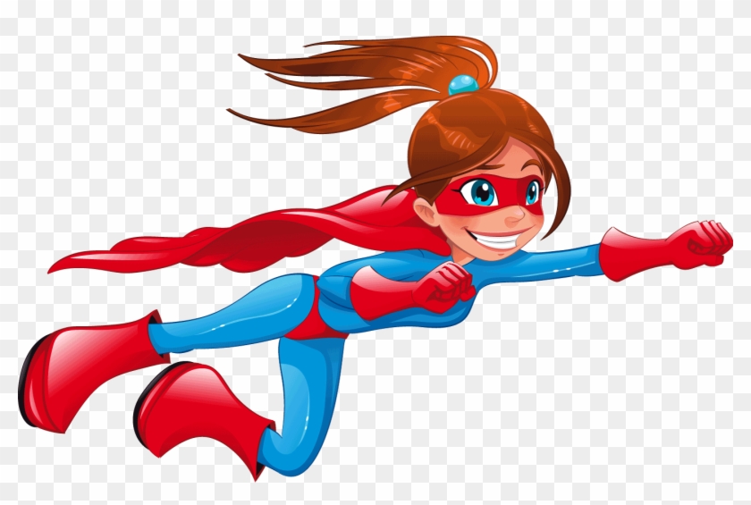 Clipart Superhero Girls - Superhero Girl Clip Art #1112192