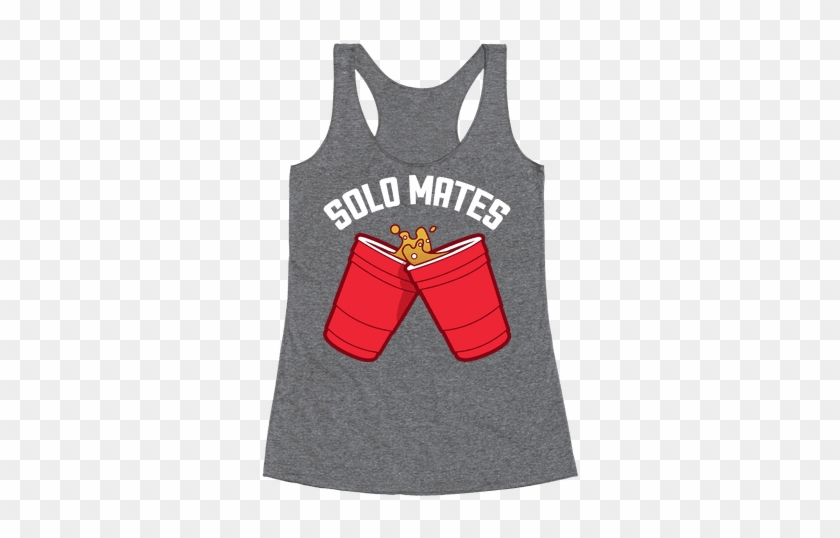 Red Solo Mates Racerback Tank Top - Funny Athletic Racerback Tank Top Top - My Yoga Pants #1112280