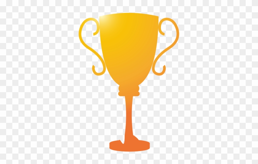 Golden Trophy Sport Award - Cup Trophy Clip Art Vector #1112349
