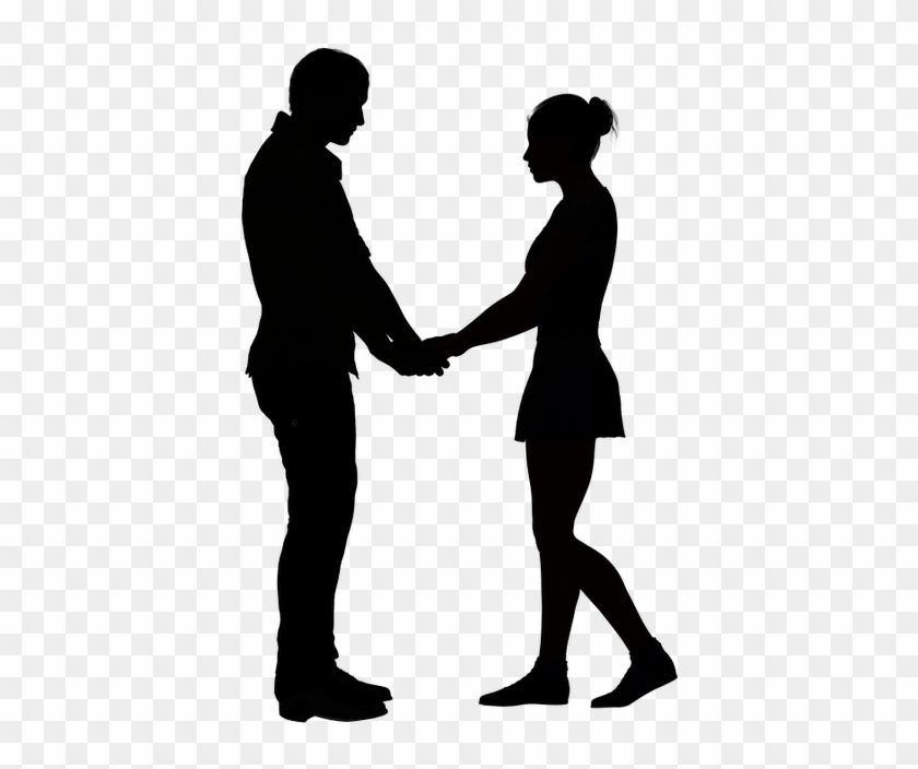 10 First Date Tips For Men - Boy And Girl Holding Hands Silhouette #1112364