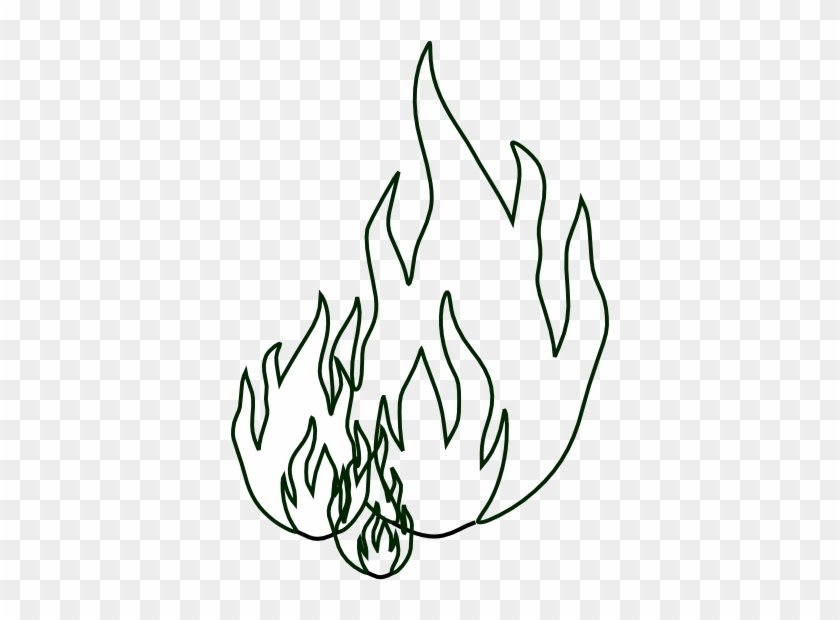 Flame Outlines Clip Art At Clker - Flame Outlines Clip Art At Clker #1112378