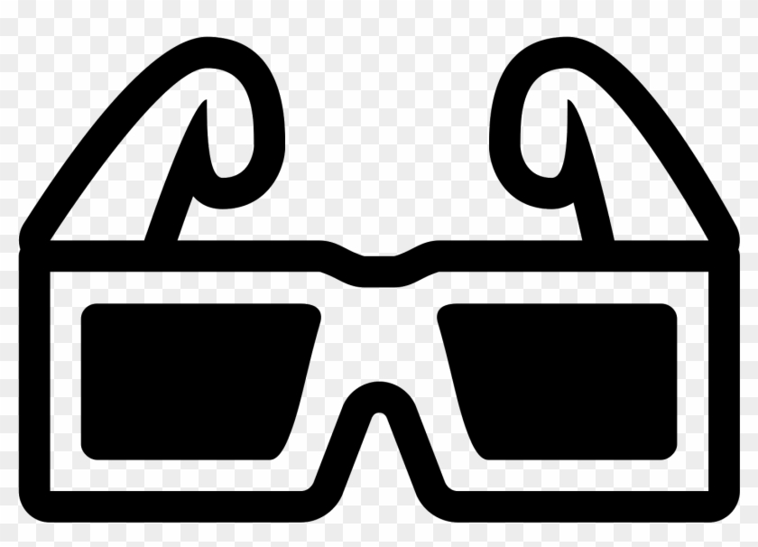 3d Glasses Filled Icon - 3d Glasses Icon #1112426