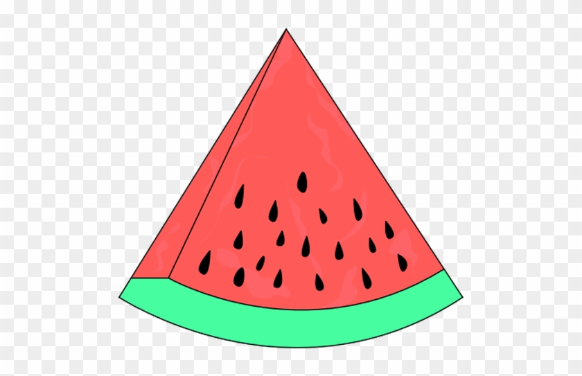 Melon - Clipart - - Slice Of Watermelon Clipart #1112431