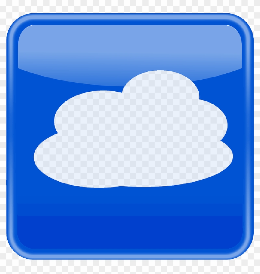 Lightning Cloud - Sininen Neliö Logo Suomalainen #1112503