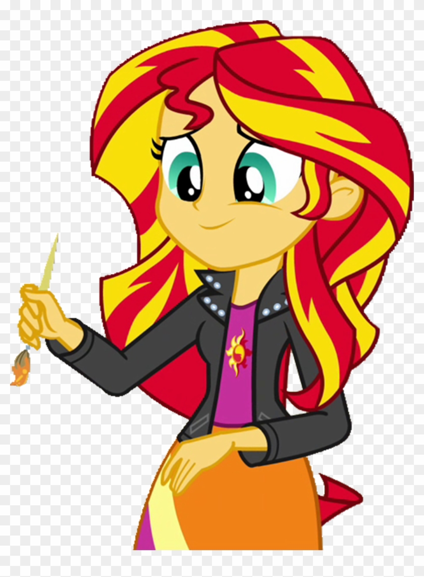 Mlpeg Rainbow Rocks Sunset Shimmer Vector By - Mlp Shimmer And Shine #1112546