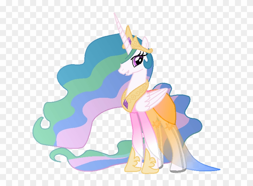 Princess Luna Clipart - My Little Pony Princess Celestia In A Dress #1112586