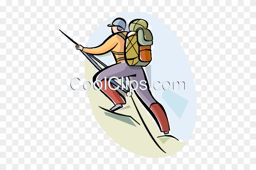 Rock And Mountain Climbing Royalty Free Vector Clip - Clip Art #1112638