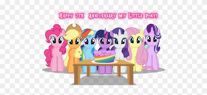 Happy 7th Anniversary, My Little Pony <3 We All Love - Mlp 7th Anniversary #1112664