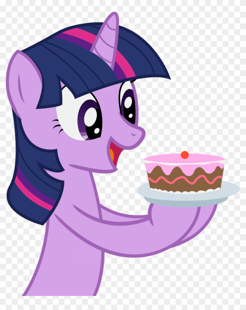 My Little Pony Friendship Is Magic Clipart - Twilight Sparkle With Cake #1112668