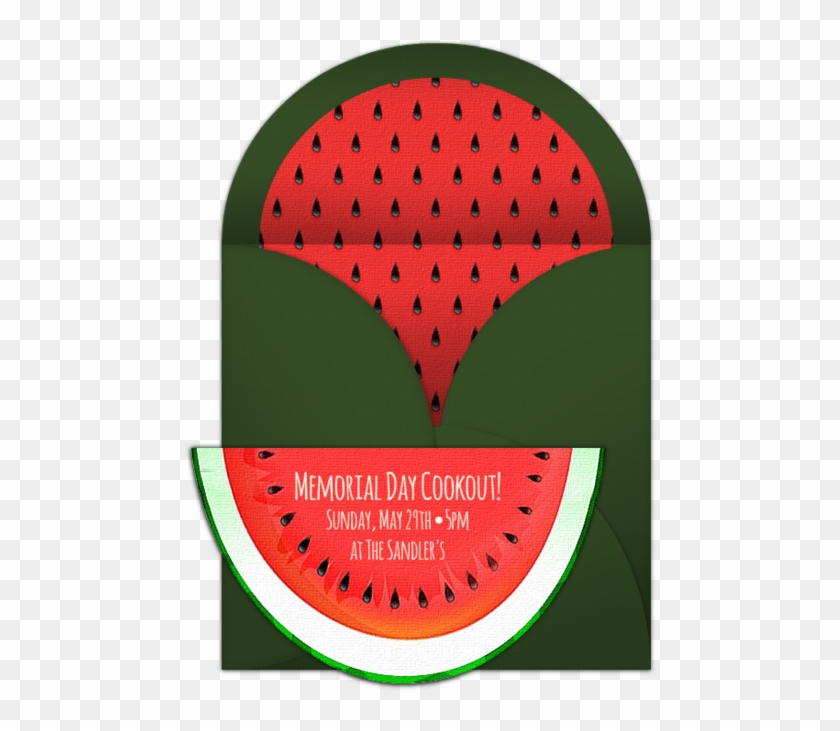 Gotta Love This Whimsical Watermelon Free Online Invitation - Hand Made Invitation Card For Fruit Party #1112997