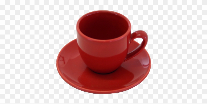 Xícara Para Chá Faiança Vermelho - Xícara Vermelha Png #1113274