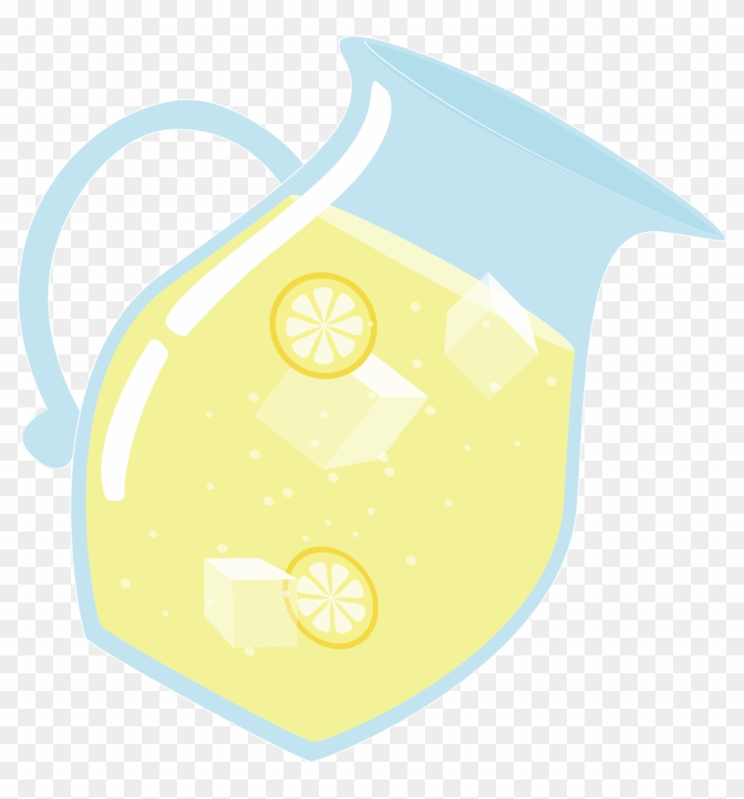 夏日冷饮一壶柠檬茶卡通手绘装饰元素 - Lemon Tea #1113353