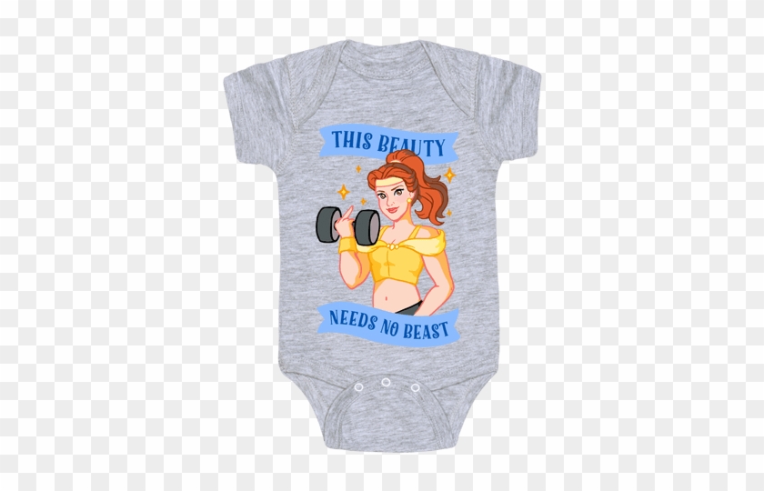 This Beauty Needs No Beast Parody Baby Onesy - Heavy Metal Baby Onesies #1113383