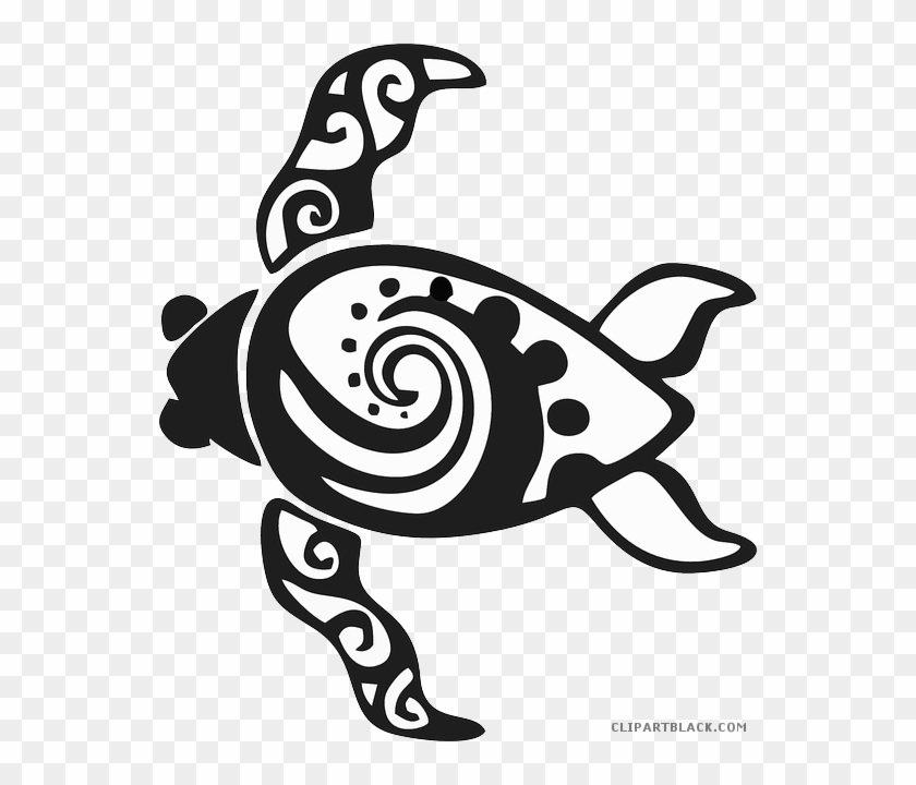 Turtle Silhouette Animal Free Black White Clipart Images - Free Sea Turtle Vector #1113448